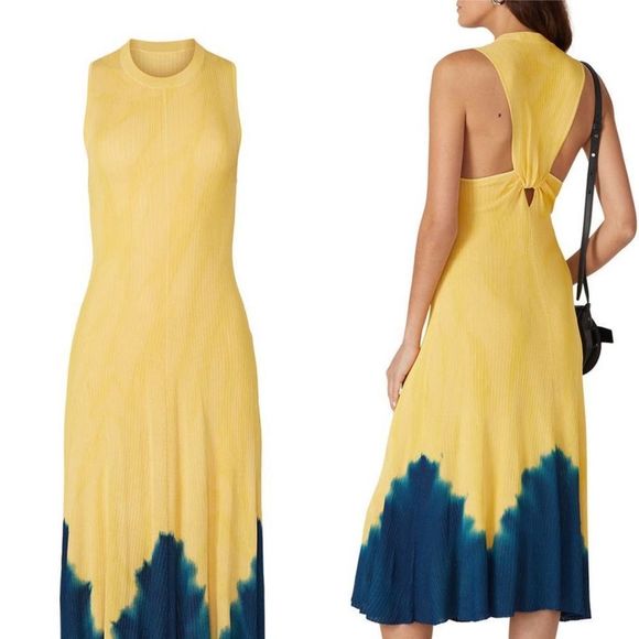 Proenza Schouler Dresses & Skirts - Proenza Schouler Dipped Tie Dye Knotted Back Dress XS